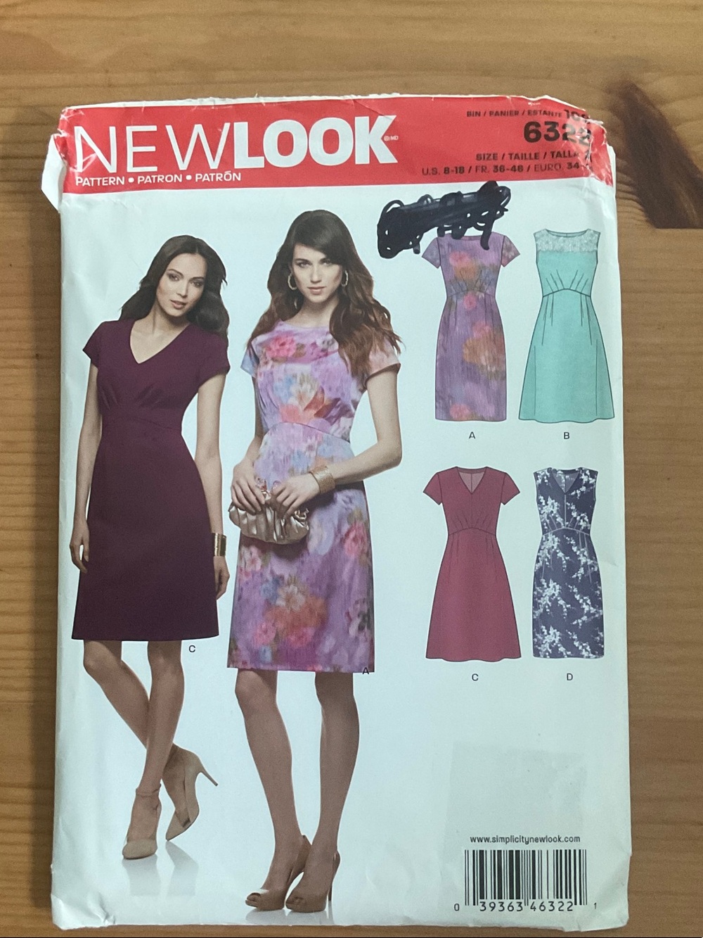 New Look Purple and Lavender Floral Midi Dress Pattern